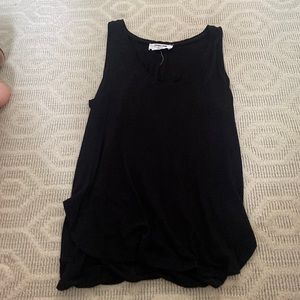Black v neck tank top